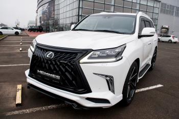 45 999 р. Юбка переднего бампера HEMMES Lexus LX570 J200 2-ой рестайлинг (2015-2022) (Неокрашенная)  с доставкой в г. Набережные‑Челны. Увеличить фотографию 16