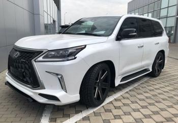 45 999 р. Юбка переднего бампера HEMMES Lexus LX570 J200 2-ой рестайлинг (2015-2022) (Неокрашенная)  с доставкой в г. Набережные‑Челны. Увеличить фотографию 3