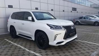 45 999 р. Юбка переднего бампера HEMMES Lexus LX570 J200 2-ой рестайлинг (2015-2022) (Неокрашенная)  с доставкой в г. Набережные‑Челны. Увеличить фотографию 5