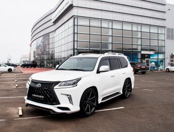 45 999 р. Юбка переднего бампера HEMMES Lexus LX570 J200 2-ой рестайлинг (2015-2022) (Неокрашенная)  с доставкой в г. Набережные‑Челны. Увеличить фотографию 7