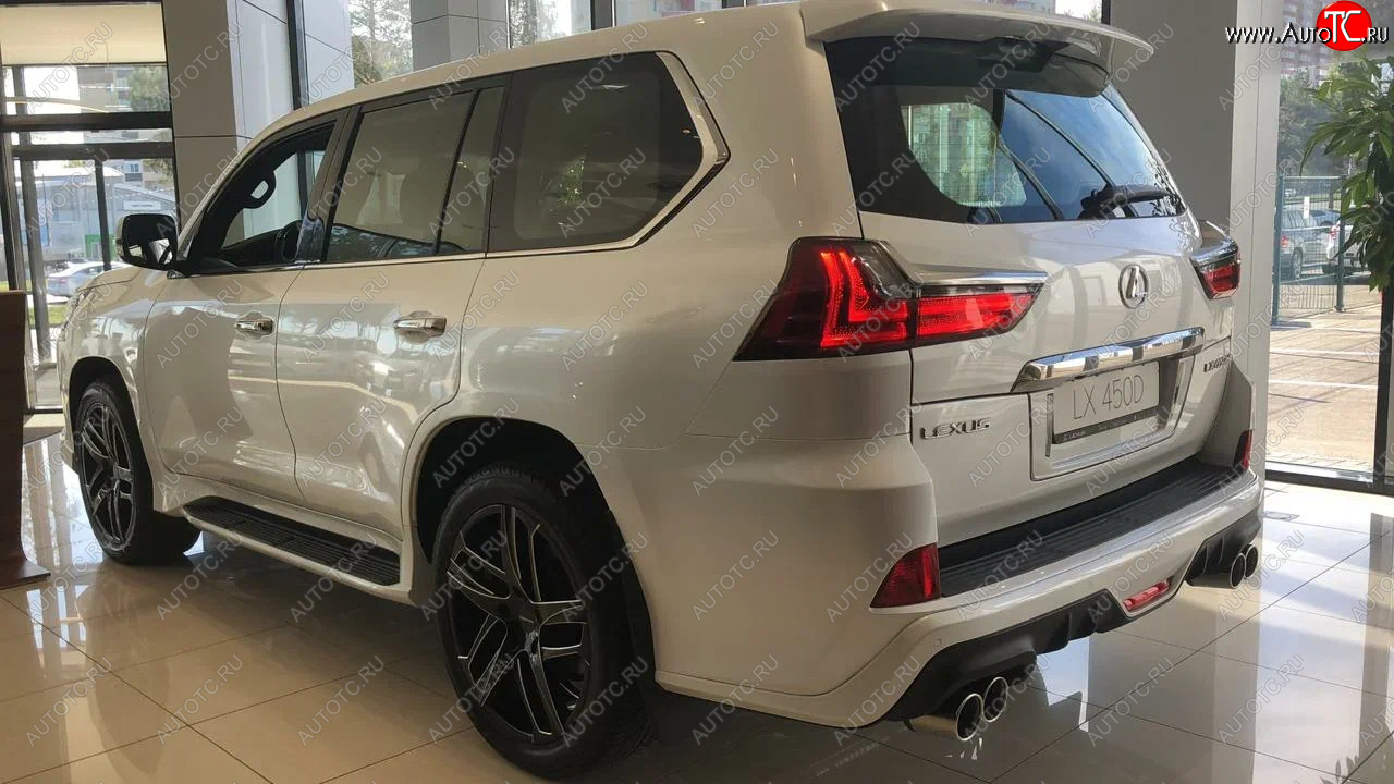 37 899 р. Юбка заднего бампера HEMMES  Lexus LX450d  J200 - LX570  J200 (Неокрашенная)  с доставкой в г. Набережные‑Челны