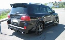 12 599 р. Накладка WALD Black Bison на задний бампер Lexus LX570 J200 дорестайлинг (2007-2012)  с доставкой в г. Набережные‑Челны. Увеличить фотографию 2