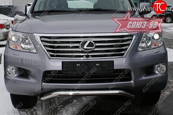 22 999 р. Защита переднего бампера Souz-96 (d60) Lexus LX570 J200 дорестайлинг (2007-2012)  с доставкой в г. Набережные‑Челны