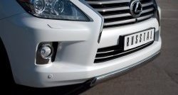 14 999 р. Защита переднего бампера Russtal из овальной трубы диаметром 75x42 мм Lexus LX570 J200 дорестайлинг (2007-2012)  с доставкой в г. Набережные‑Челны. Увеличить фотографию 2