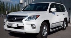 14 999 р. Защита переднего бампера Russtal из овальной трубы диаметром 75x42 мм Lexus LX570 J200 дорестайлинг (2007-2012)  с доставкой в г. Набережные‑Челны. Увеличить фотографию 4