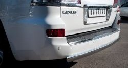 14 999 р. Защита заднего бампера (Ø75х42 мм, нержавейка) Russtal Lexus LX570 J200 дорестайлинг (2007-2012)  с доставкой в г. Набережные‑Челны. Увеличить фотографию 2