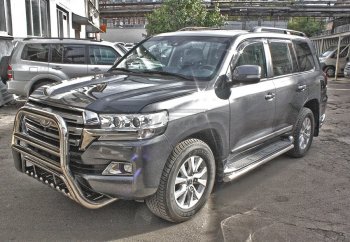 27 999 р. Защита переднего бампера WINBO (Ø76 мм, нержавейка) Lexus LX570 J200 дорестайлинг (2007-2012)  с доставкой в г. Набережные‑Челны. Увеличить фотографию 2