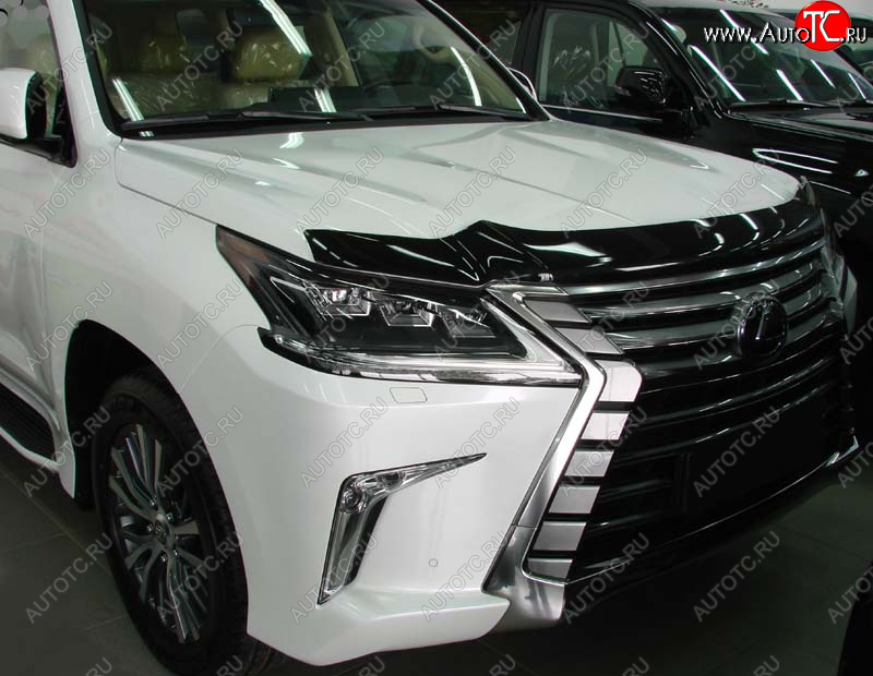 3 169 р. Дефлектор капота SIM  Lexus LX570  J200 (2015-2022) 2-ой рестайлинг  с доставкой в г. Набережные‑Челны