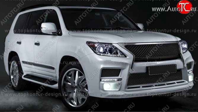 6 199 р. Решётка радиатора TopKontur Design Lexus LX570 J200 1-ый рестайлинг (2012-2015)  с доставкой в г. Набережные‑Челны