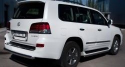 18 599 р. Одинарная защита заднего бампера из трубы диаметром 76 мм SLITKOFF  Lexus LX570  J200 (2012-2015) 1-ый рестайлинг  с доставкой в г. Набережные‑Челны. Увеличить фотографию 4