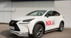 17 949 р. Защита переднего бампера (Ø63 мм волна, нержавейка, F-SPORT) SLITKOFF Lexus NX200T Z10 (2014-2017)  с доставкой в г. Набережные‑Челны. Увеличить фотографию 4