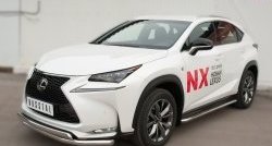 24 749 р. Широкая защита порогов F SPORT Russtal Lexus NX200T Z10 (2014-2017) (Текстура поверхности листа №1)  с доставкой в г. Набережные‑Челны. Увеличить фотографию 5