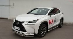 24 749 р. Широкая защита порогов F SPORT Russtal Lexus NX200T Z10 (2014-2017) (Текстура поверхности листа №1)  с доставкой в г. Набережные‑Челны. Увеличить фотографию 7