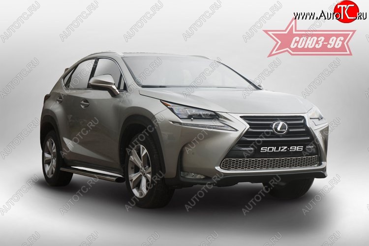 8 249 р. Декоративный элемент воздухозаборника Souz-96 V2 Lexus NX200T Z10 (2014-2017)  с доставкой в г. Набережные‑Челны