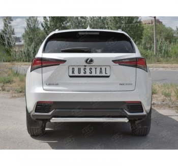 17 899 р. Защита заднего бампера (Ø63 мм, нержавейка) SLITKOFF Lexus NX300h Z10 дорестайлинг (2014-2017)  с доставкой в г. Набережные‑Челны. Увеличить фотографию 4