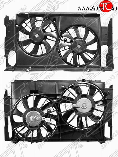 14 249 р. Диффузор радиатора в сборе SAT  Lexus NX200T  Z10 (2014-2017), Lexus NX300h  Z10 (2014-2017), Toyota RAV4  XA40 (2012-2019)  с доставкой в г. Набережные‑Челны