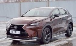 17 999 р. Защита переднего бампера (Ø63 мм, нержавейка) SLITKOFF Lexus NX200 Z10 дорестайлинг (2014-2017)  с доставкой в г. Набережные‑Челны. Увеличить фотографию 2