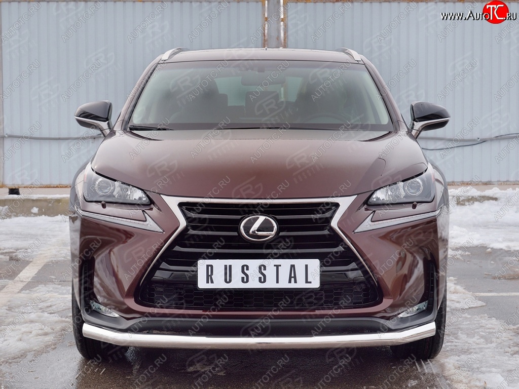 17 999 р. Защита переднего бампера (Ø63 мм, нержавейка) SLITKOFF Lexus NX200 Z10 дорестайлинг (2014-2017)  с доставкой в г. Набережные‑Челны