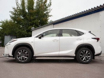 38 999 р. Широкая защита порогов с трубой диаметром 42 мм SLITKOFF v3  Lexus NX200  Z10 (2014-2017) дорестайлинг  с доставкой в г. Набережные‑Челны. Увеличить фотографию 4