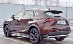 17 999 р. Защита заднего бампера (Ø63 мм, нержавейка) SLITKOFF Lexus NX200 Z10 дорестайлинг (2014-2017)  с доставкой в г. Набережные‑Челны. Увеличить фотографию 2