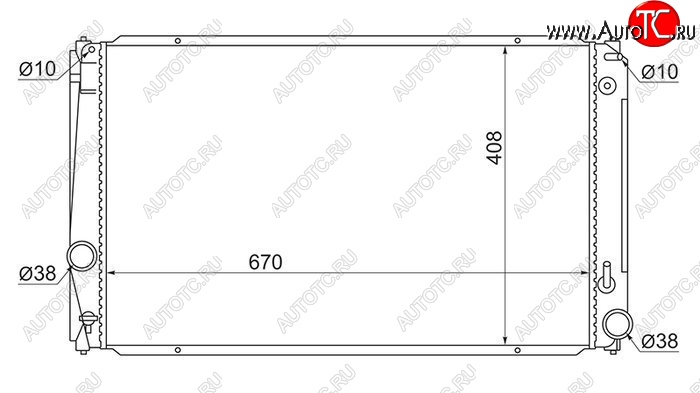 5 349 р. Радиатор двигателя SAT (трубчатый, МКПП/АКПП) Toyota RAV4 XA40 5 дв. дорестайлинг (2012-2015)  с доставкой в г. Набережные‑Челны