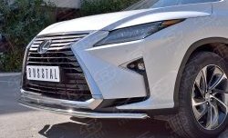 16 899 р. Защита переднего бампера (Ø42 мм, нержавейка) SLITKOFF  Lexus RX  200T (2015-2017) AL20 дорестайлинг  с доставкой в г. Набережные‑Челны. Увеличить фотографию 4