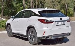 18 799 р. Защита заднего бампера (Ø63 мм, окрашенная) SLITKOFF Lexus RX 200T AL20 дорестайлинг (2015-2017)  с доставкой в г. Набережные‑Челны. Увеличить фотографию 2