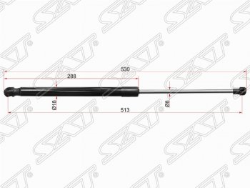 Правый упор капота SAT (газовый) Lexus RX450H AL10 дорестайлинг (2009-2012)