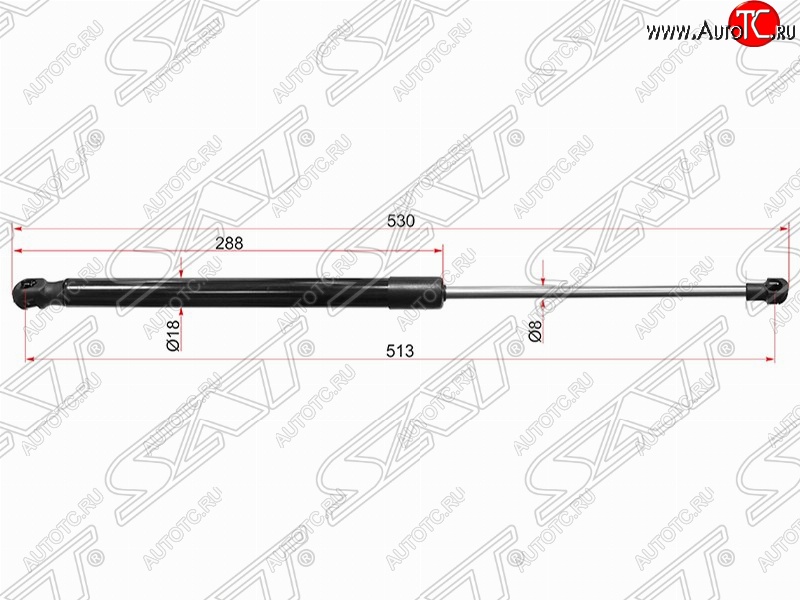 719 р. Правый упор капота SAT (газовый) Lexus RX450H AL10 дорестайлинг (2009-2012)  с доставкой в г. Набережные‑Челны