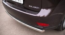 16 799 р. Одинарная защита заднего бампера из трубы диаметром 63 мм SLITKOFF  Lexus RX270  AL10 - RX450H  AL10  с доставкой в г. Набережные‑Челны. Увеличить фотографию 3