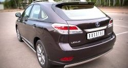 16 849 р. Защита заднего бампера (Ø75x42 мм, нержавейка) Russtal Lexus RX350 AL10 дорестайлинг (2008-2012)  с доставкой в г. Набережные‑Челны. Увеличить фотографию 4