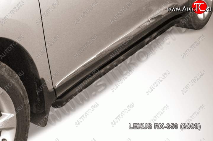 15 349 р. Защита порогов Slitkoff  Lexus RX350  AL10 (2008-2012) дорестайлинг (Цвет: серебристый)  с доставкой в г. Набережные‑Челны