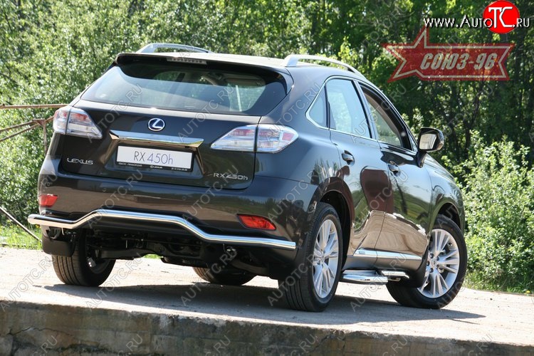 13 049 р. Защита заднего бампера Souz-96 (d60) Lexus RX450H AL10 дорестайлинг (2009-2012)  с доставкой в г. Набережные‑Челны