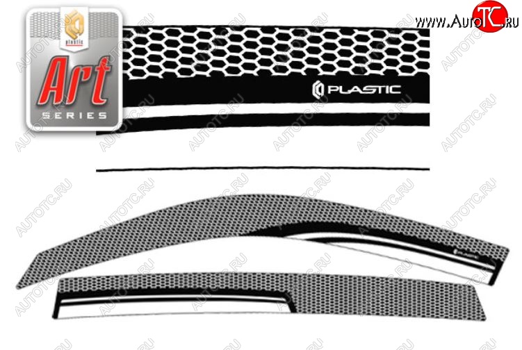 2 199 р. Дефлектора окон CA-Plastic  Lifan X60 (2011-2024) дорестайлинг, 1-ый рестайлинг, 2-ой рестайлинг (Серия Art черная, Без хром.молдинга)  с доставкой в г. Набережные‑Челны