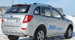 13 849 р. Защита порогов из круглой трубы диаметром 63 мм Russtal Lifan X60 дорестайлинг (2011-2015) (Защита порогов с со скосами на торцах (вариант 1))  с доставкой в г. Набережные‑Челны. Увеличить фотографию 5