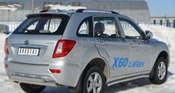 13 849 р. Защита порогов из круглой трубы диаметром 63 мм Russtal Lifan X60 дорестайлинг (2011-2015) (Защита порогов с со скосами на торцах (вариант 1))  с доставкой в г. Набережные‑Челны. Увеличить фотографию 9