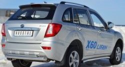 18 549 р. Защита заднего бампера (Ø76 и 42 мм, нержавейка) SLITKOFF  Lifan X60 (2011-2015) дорестайлинг  с доставкой в г. Набережные‑Челны. Увеличить фотографию 4