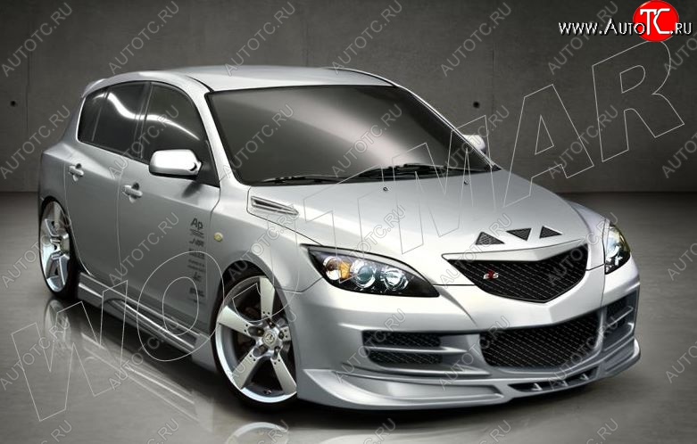 12 999 р. Пороги накладки CSR Mazda 3/Axela BK дорестайлинг, хэтчбэк (2003-2006)  с доставкой в г. Набережные‑Челны