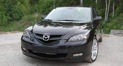 799 р. Реснички на фары RA V2  Mazda 3/Axela  BK (2003-2009) дорестайлинг, хэтчбэк, рестайлинг, хэтчбэк (Неокрашенные)  с доставкой в г. Набережные‑Челны. Увеличить фотографию 2