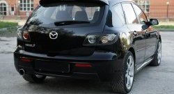 799 р. Реснички на фонари RA  Mazda 3/Axela  BK (2003-2009) дорестайлинг, хэтчбэк, рестайлинг, хэтчбэк (Неокрашенные)  с доставкой в г. Набережные‑Челны. Увеличить фотографию 2