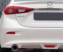 7 199 р. Диффузор заднего бампера Sport v1  Mazda 3/Axela  BM (2013-2016) дорестайлинг, хэтчбэк (Неокрашенная)  с доставкой в г. Набережные‑Челны. Увеличить фотографию 2