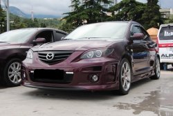 999 р. Реснички на фары RAVEN STYLE Mazda 3/Axela BK дорестайлинг седан (2003-2006) (Неокрашенные)  с доставкой в г. Набережные‑Челны. Увеличить фотографию 3