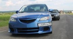 8 499 р. Передний бампер Mazda Speed Mazda 3/Axela BK дорестайлинг седан (2003-2006) (Неокрашенный)  с доставкой в г. Набережные‑Челны. Увеличить фотографию 2