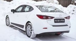 3 699 р. Молдинги RA  Mazda 3/Axela  BM (2013-2016) дорестайлинг седан (Поверхность глянец под окраску, Неокрашенные)  с доставкой в г. Набережные‑Челны. Увеличить фотографию 2