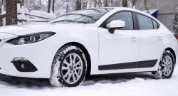 3 699 р. Молдинги RA  Mazda 3/Axela  BM (2013-2016) дорестайлинг седан (Поверхность глянец под окраску, Неокрашенные)  с доставкой в г. Набережные‑Челны. Увеличить фотографию 4