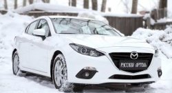 1 129 р. Реснички на фары RA  Mazda 3/Axela  BM (2013-2016) дорестайлинг седан (Неокрашенные)  с доставкой в г. Набережные‑Челны. Увеличить фотографию 6