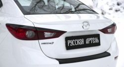 759 р. Реснички на фонари RA  Mazda 3/Axela  BM (2013-2016) дорестайлинг седан (Неокрашенные)  с доставкой в г. Набережные‑Челны. Увеличить фотографию 5