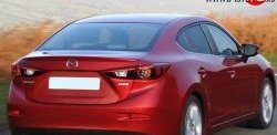 1 699 р. Лип спойлер M-VRS Mazda 3/Axela BM дорестайлинг седан (2013-2016) (Неокрашенный)  с доставкой в г. Набережные‑Челны. Увеличить фотографию 3