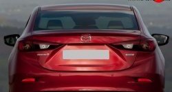 1 699 р. Лип спойлер M-VRS Mazda 3/Axela BM дорестайлинг седан (2013-2016) (Неокрашенный)  с доставкой в г. Набережные‑Челны. Увеличить фотографию 2