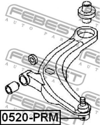 699 р. Шаровая опора Febest (левая/правая) Mazda 323/Familia седан BJ дорестайлинг (1998-2000)  с доставкой в г. Набережные‑Челны. Увеличить фотографию 2